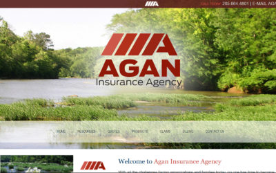 Agan Insurance Company Custom Website Design and Branding Pelham, AL